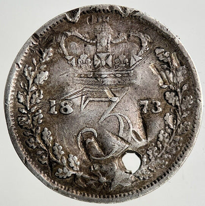 1873 Victoria Threepence Silver Coin | Collectable Grade