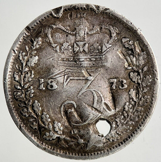 1873 Victoria Threepence Silver Coin | Collectable Grade