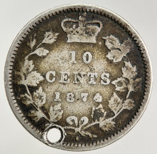1874 Canada 10 Cents Silver Coin | Collectable Grade