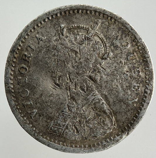 1874 India 2 Annas Silver Coin | Collectable Grade