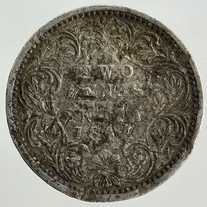 1874 India 2 Annas Silver Coin | Collectable Grade