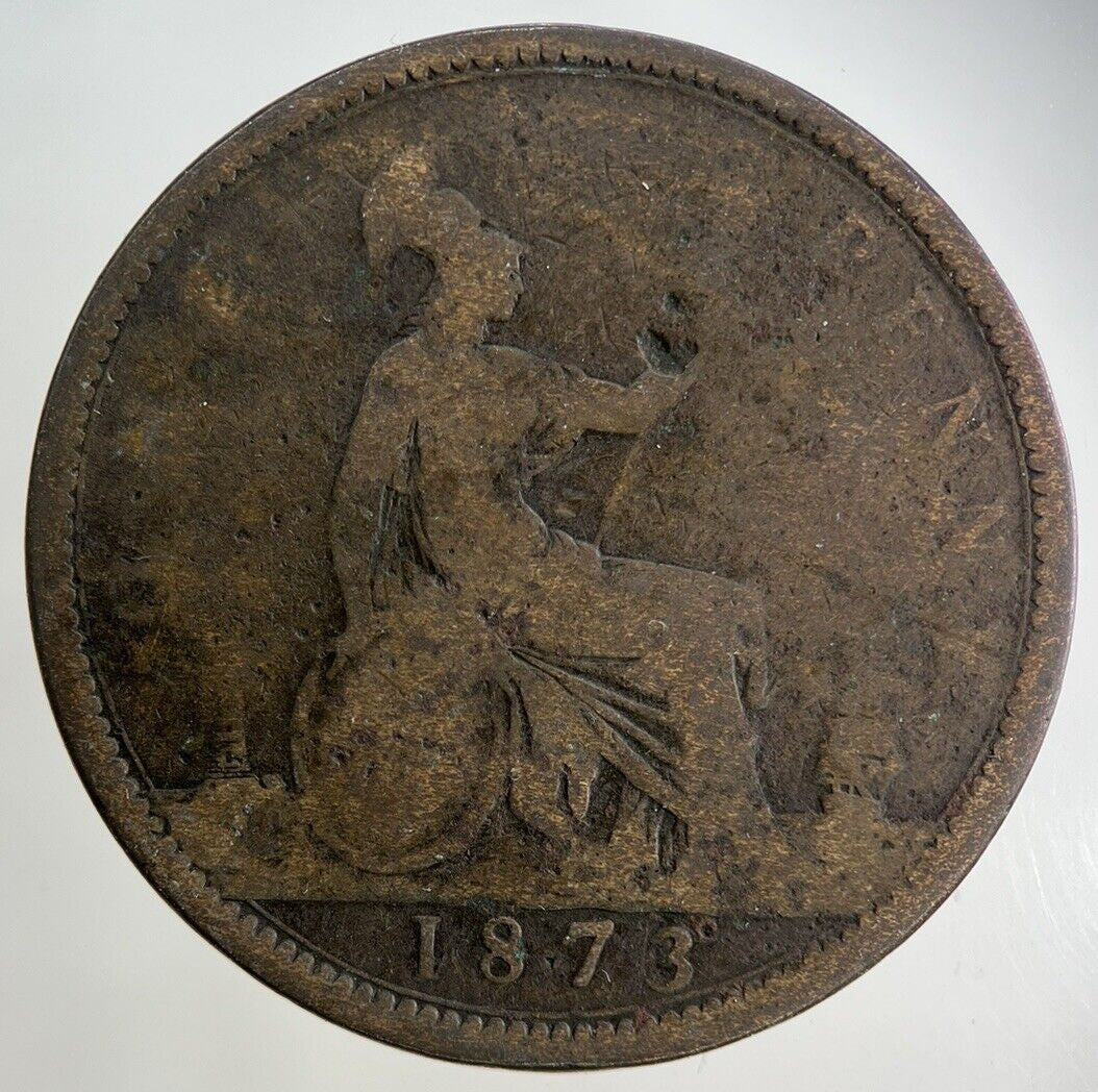 1873 Victoria One Penny Coin | Collectable Grade