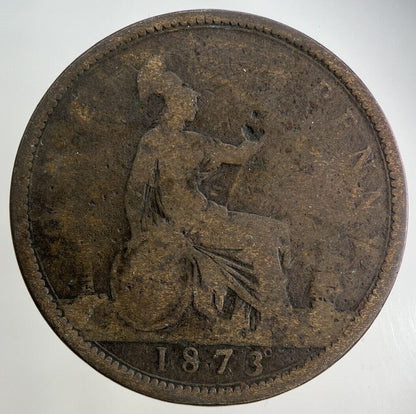 1873 Victoria One Penny Coin | Collectable Grade