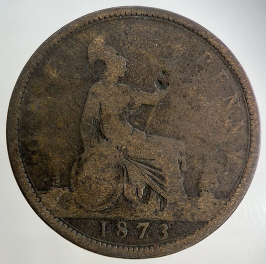 1873 Victoria One Penny Coin | Collectable Grade