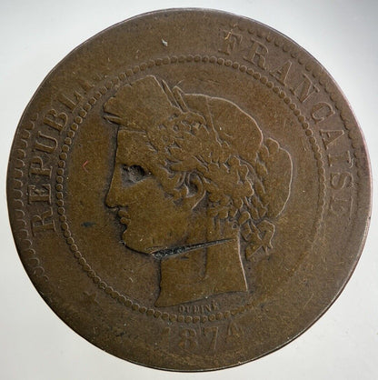 1874 France 10 Centimes Coin | Collectable Grade