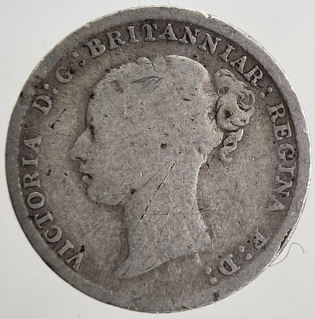 1873 Victoria Threepence Silver Coin | Collectable Grade | a5432