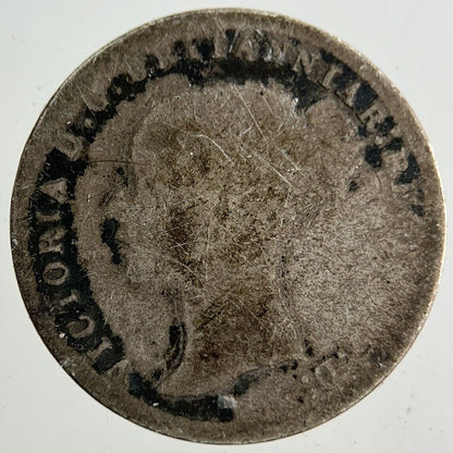 1873 Victoria Threepence Silver Coin | Fair Grade