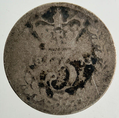 1873 Victoria Threepence Silver Coin | Fair Grade