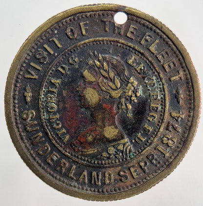 1874 Victoria Sunderland Fleet Visit Token Medal | Collectable Grade