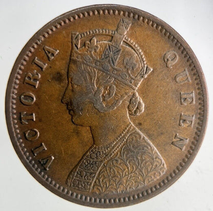 1874 India 1/4 Quarter Anna Coin | Fine Collectable Grade