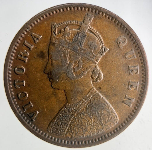 1874 India 1/4 Quarter Anna Coin | Fine Collectable Grade