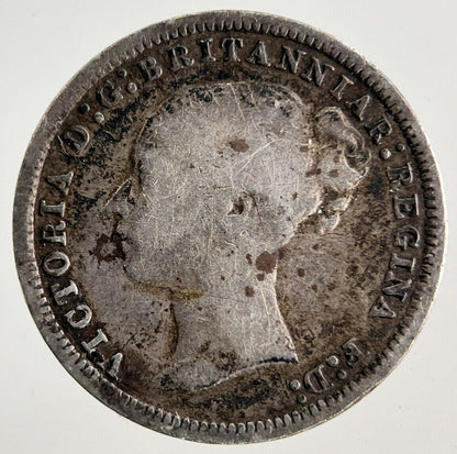 1874 Victoria Threepence Silver Coin | Fine Collectable Grade