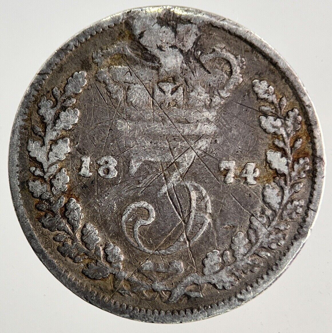 1874 Victoria Threepence Silver Coin | Collectable Grade