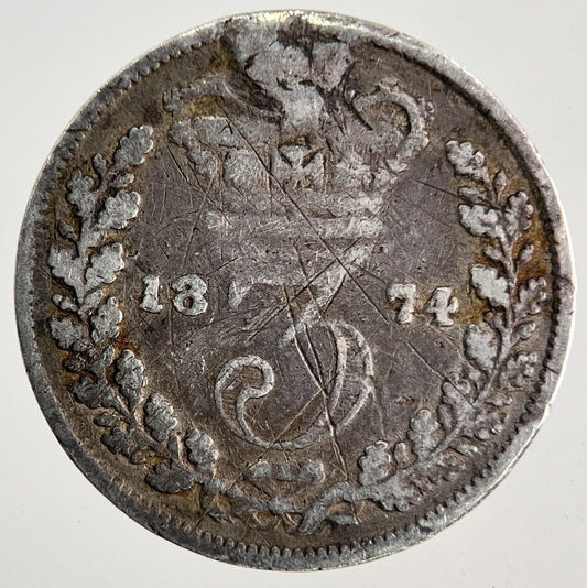 1874 Victoria Threepence Silver Coin | Collectable Grade