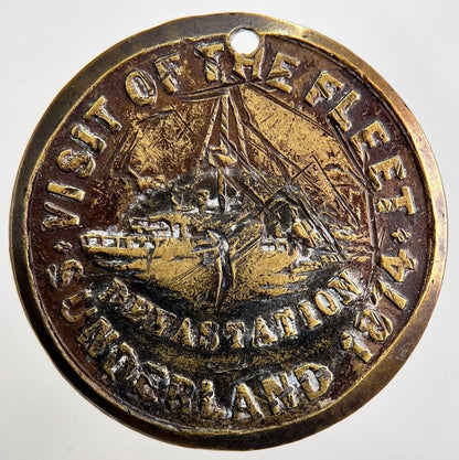 1874 Victoria Visit Of The Fleet Devastation Sunderland Medal | Fine Grade a2545