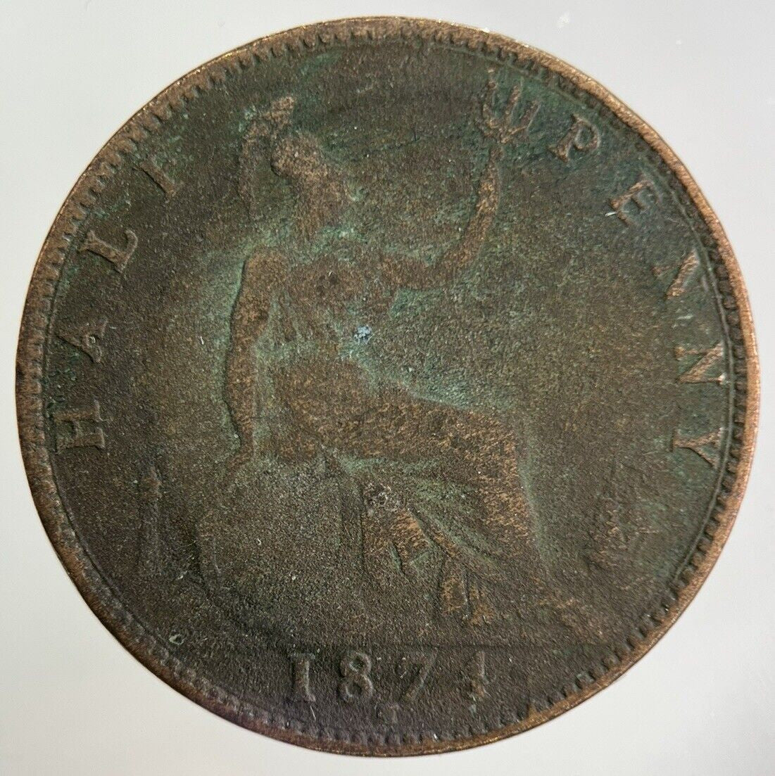 1874-H Victoria Half-Penny Coin | Collectable Grade