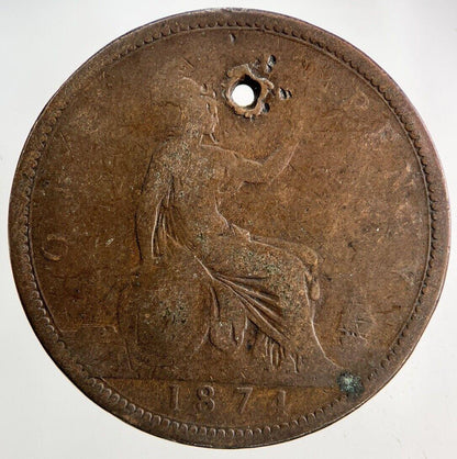 1874 Victoria One Penny Coin | Collectable Grade