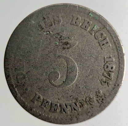 1875 Germany 5 Pfennig Coin | Collectable Grade