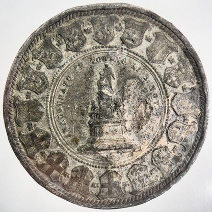 1875 Italy Camillo Cavour Token Medal Coin | Fine Collectable Grade