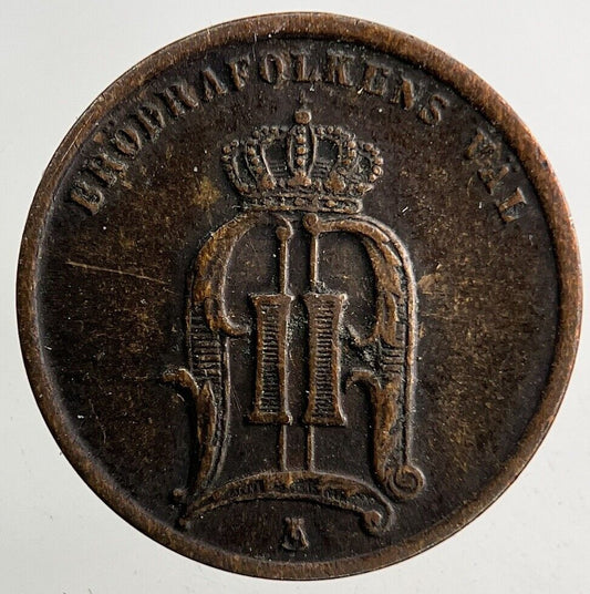 1875 Sweden 1 Ore Coin | Fine Collectable Grade