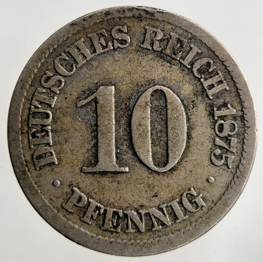 1875 Germany 10 Pfennig Coin | Collectable Grade