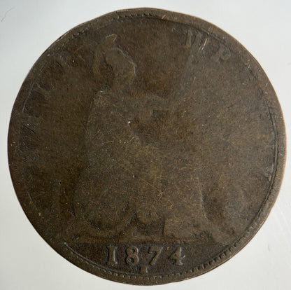 1874-H Victoria Half-Penny Coin | Collectable Grade