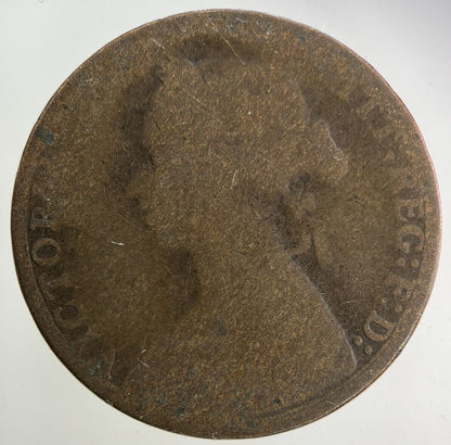 1874-H Victoria Half-Penny Coin | Collectable Grade