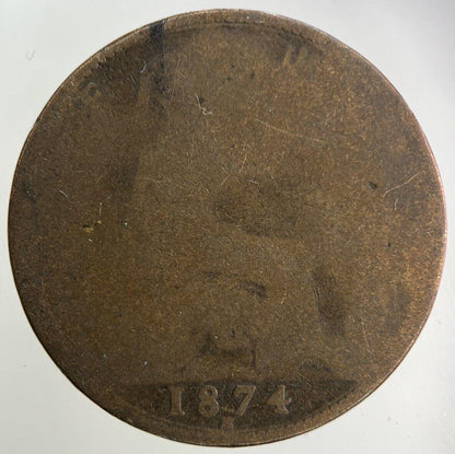 1874-H Victoria Half-Penny Coin | Collectable Grade