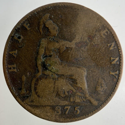 1875 Victoria Half-Penny Coin | Collectable Grade