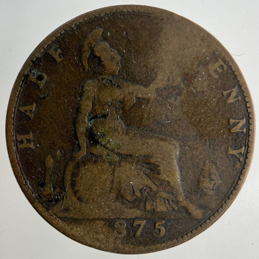 1875 Victoria Half-Penny Coin | Collectable Grade