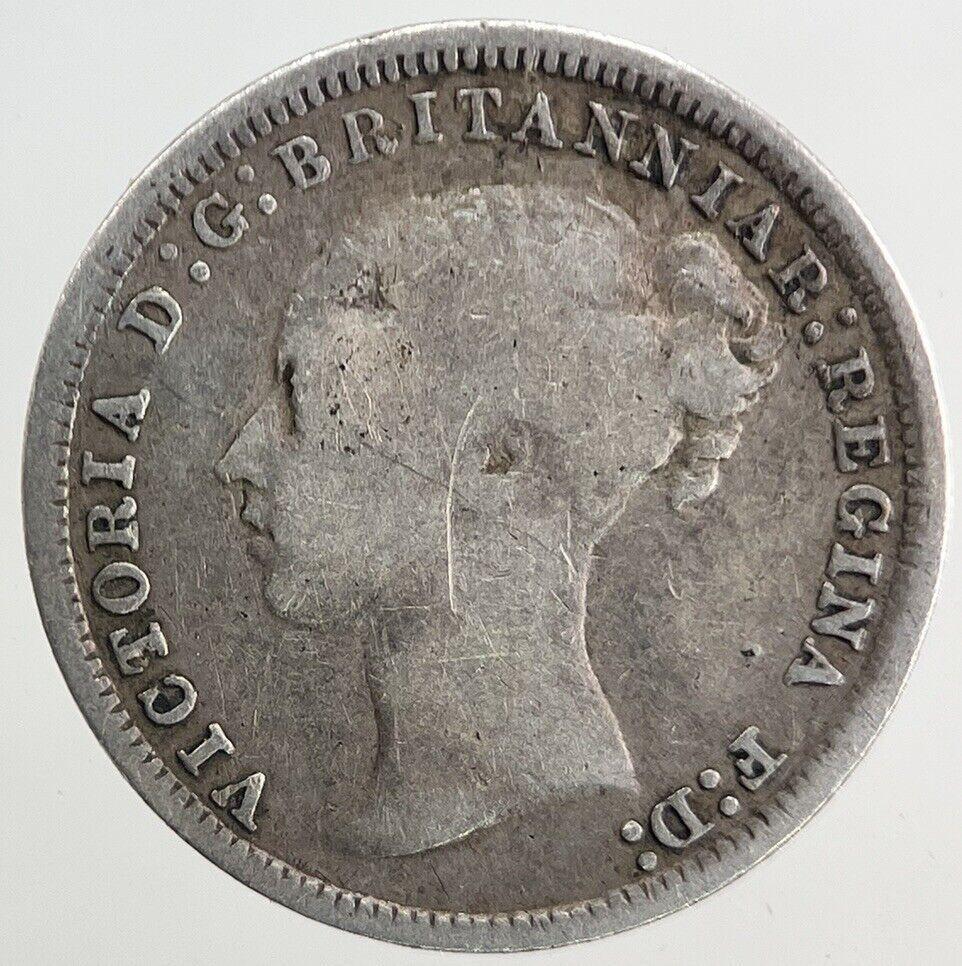 1875 Victoria Threepence Silver Coin | Fine Collectable Grade