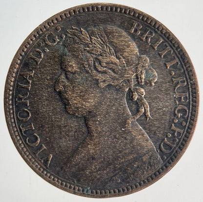 1875-H Victoria Farthing Coin | Fine Collectable Grade | a1939