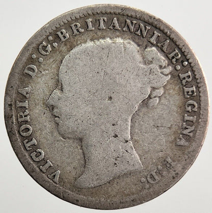 1875 Victoria Threepence Silver Coin | Fair Grade | a7229