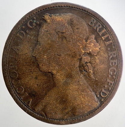 1875 Victoria One Penny Coin | Collectable Grade