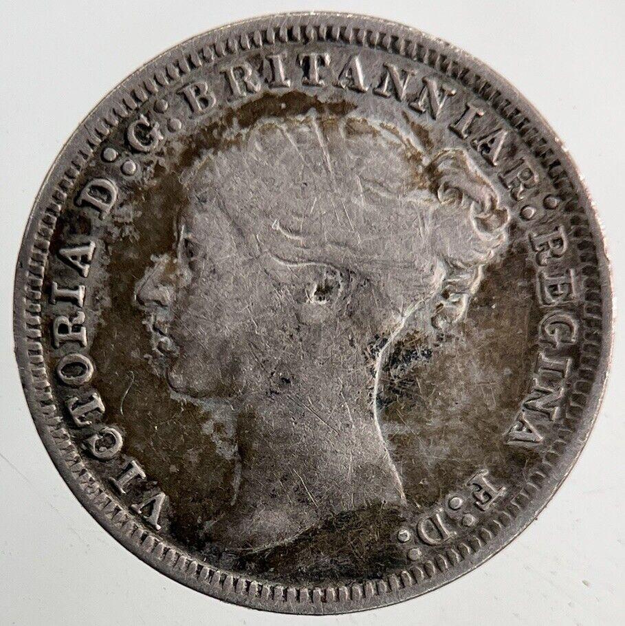 1875 Victoria Silver Threepence Coin | Very High Grade