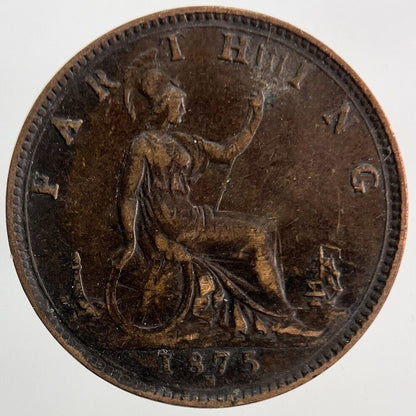 1875-H Victoria Farthing Coin | Fine Collectable Grade