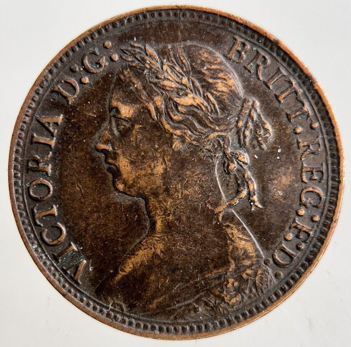1875-H Victoria Farthing Coin | Fine Collectable Grade