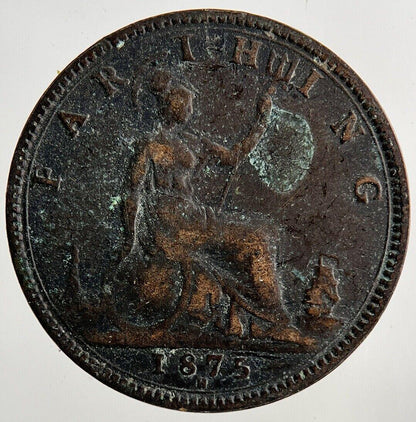1875-H Victoria Farthing Coin | Collectable Grade
