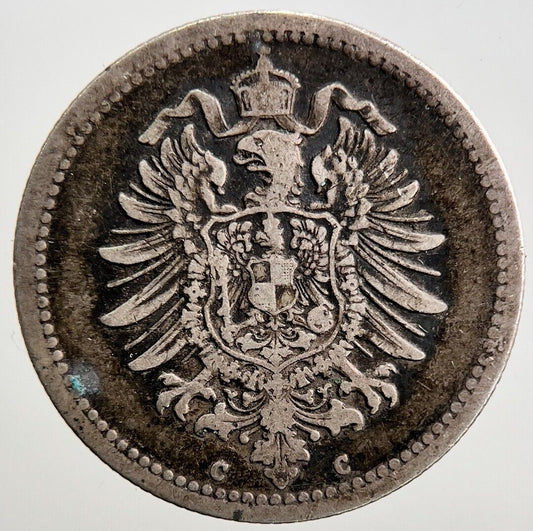 1875-C Germany 50 Pfennig Silver Coin | Collectable Grade | a2850