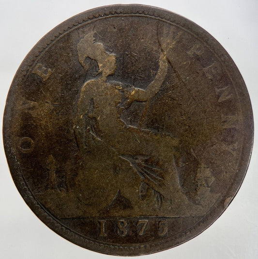 1875 Victoria One Penny Coin | Collectable Grade