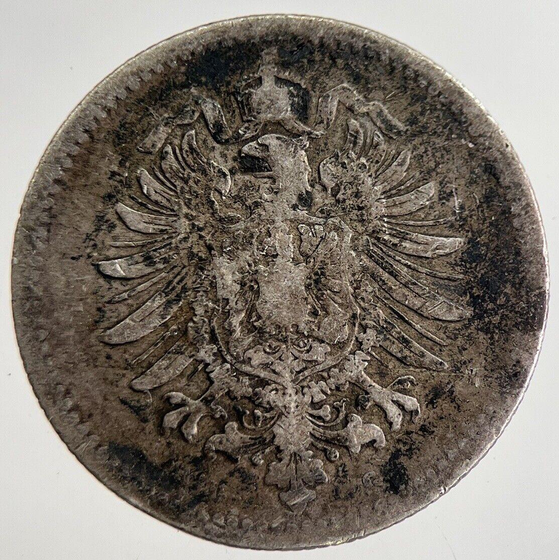 1876 Germany 50 Pfennig Silver Coin | Collectable Grade | a8890