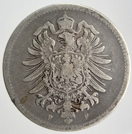1876 Germany 1 Mark Silver Coin | Collectable Grade | a4500