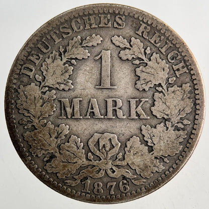 1876 Germany 1 Mark Silver Coin | Collectable Grade