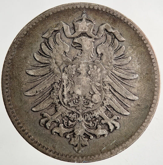 1876 Germany 1 Mark Silver Coin | Fine Collectable Grade