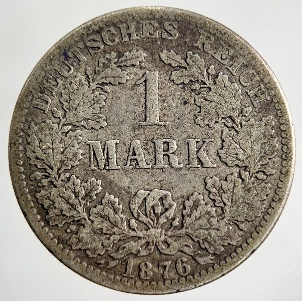 1876 Germany Silver 1 Mark Coin | Collectable Grade