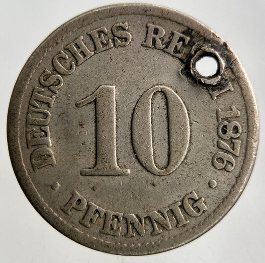 1876 Germany 10 Pfennig Coin | Collectable Grade