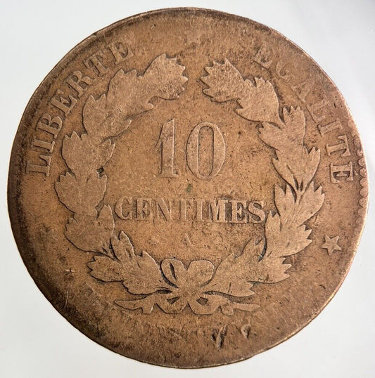 1876 France 10 Centimes Coin | Collectable Grade