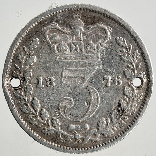 1876 Victoria Threepence Silver Coin | Collectable Grade
