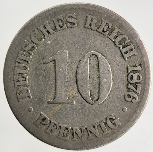 1876 Germany 10 Pfennig Coin | Collectable Grade