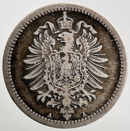 1876-A Germany 50 Pfennig Silver Coin | Collectable Grade | a2849